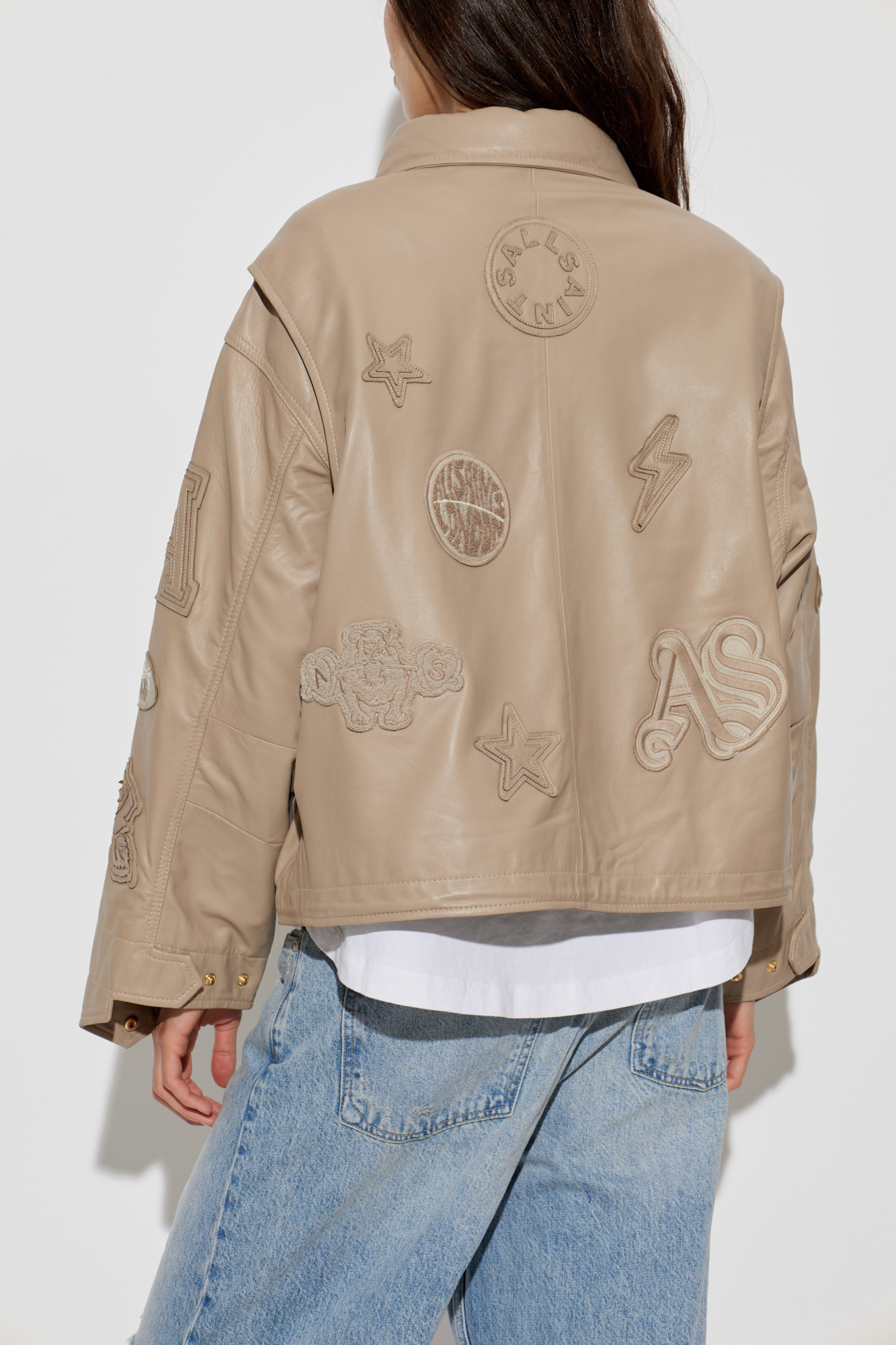 AllSaints Leather jacket `Clay` | Women's | Vitkac